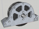 E-Streetquad 3D drawing of the motor mount
